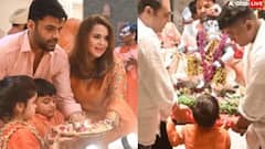 कपिल शर्मा ने वाइफ गिन्नी चतरथ और बच्चों संग 'गणपति बप्पा' को दी विदाई