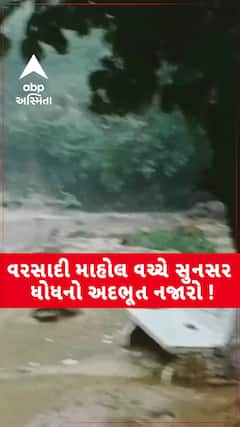 Sunsar Waterfall Video: વરસાદી માહોલ વચ્ચે સુનસર ધોધનો અદભૂત નજારો!