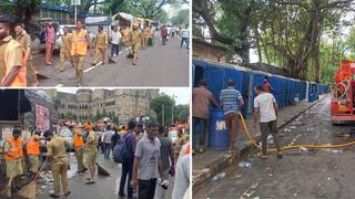 Manoj Jarange Patil Maratha Mumbai Morcha: पाणी टँकर ते 800 स्वच्छता कर्मचारी ते स्वच्छतागृह; मनोज जरांगेंच्या इशाऱ्यानंतर आझाद मैदान परिसरात व्यवस्था