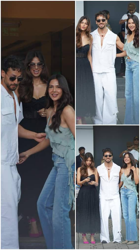 बागी 4 की टीम हुई स्पॉट, फिल्म की हसीनाओं संग टाइगर श्रॉफ ने दिए पोज