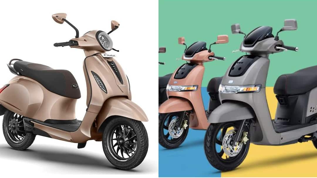 TVS iQube ST vs Bajaj Chetak: டிவிஎஸ் ஐக்யூபிற்கு டஃப் கொடுக்கும் பஜாஜ் சேடக் - விலை, ரேஞ்ச்,ஸ்பீட் - எது பெட்டர்?