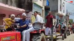 जेल से रिहा होते ही भव्य स्वागत, ढोल-नगाड़ों और ट्रैक्टर-ट्रॉलियों के साथ निकाला गया जुलूस