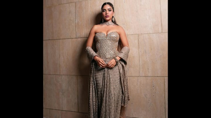 8. Bhumi Pednekar: Bhumi Pednekar wore a corset-style ethnic outfit that proves why she’s a trendsetter. The actress wore a heavily embellished structured corset paired with a flowing ethnic skirt and dupatta, creating the perfect mix of modern glamour and traditional charm. The strapless bustier silhouette added a contemporary twist, while the intricate embroidery kept the outfit rooted in Indian craftsmanship. Bhumi kept her styling minimal with a sleek hairdo and statement earrings. (Image Source: Instagram/@bhumisatishpednekkar)