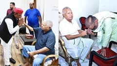 हेमंत सोरेन ने पैर छुआ, अखिलेश यादव ने जोड़े हाथ, लालू ने आशीर्वाद में कह दी बड़ी बात