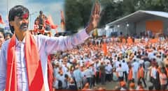 Manoj Jarange Patil Mumbai Morcha : मराठा आंदोलकांनी पोलिसांच्या बॅरिकेडची केली गाडी; हलगीच्या ठेक्यावरही थिरकले
