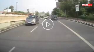 Video: बिना देखे आगे निकलने की होड़! खिलौने की तरह पलट गई तेज रफ्तार कार, हादसे का वीडियो वायरल