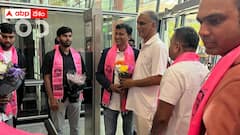 లండన్‌లో ప్రత్యక్షమైన హరీష్ రావు - ఈ ట్విస్ట్ ఏమిటి ?