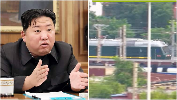 <div>Slow Speed, Heavy Security: Kim Jong Un Arrives In China On His Family's Iconic Armoured Green Train — WATCH</div>