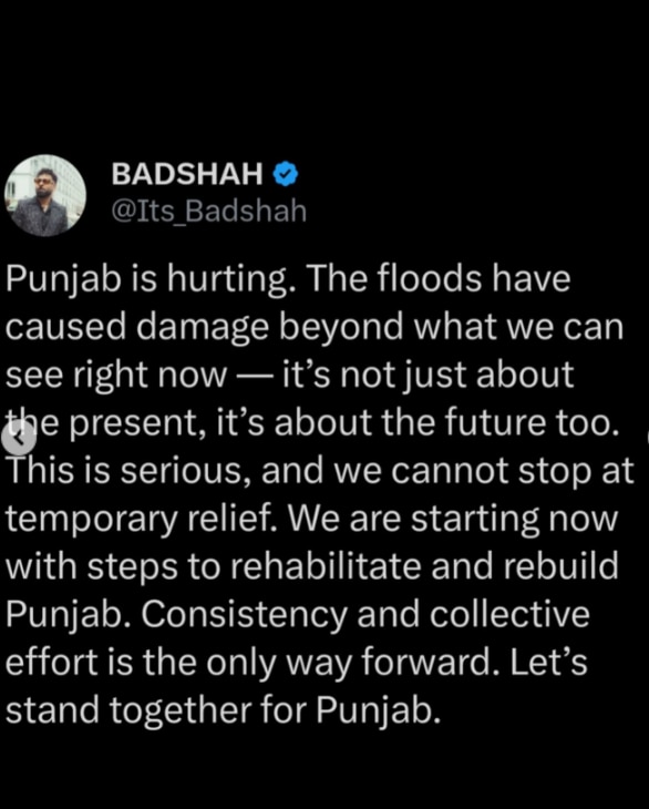 दिलजीत दोसांझ से लेकर सोनू सूद तक, कौन-कौन से सितारों ने पंजाब बाढ़ पीड़ितों की उठाई जिम्मेदारी? 2 Singer Badshah