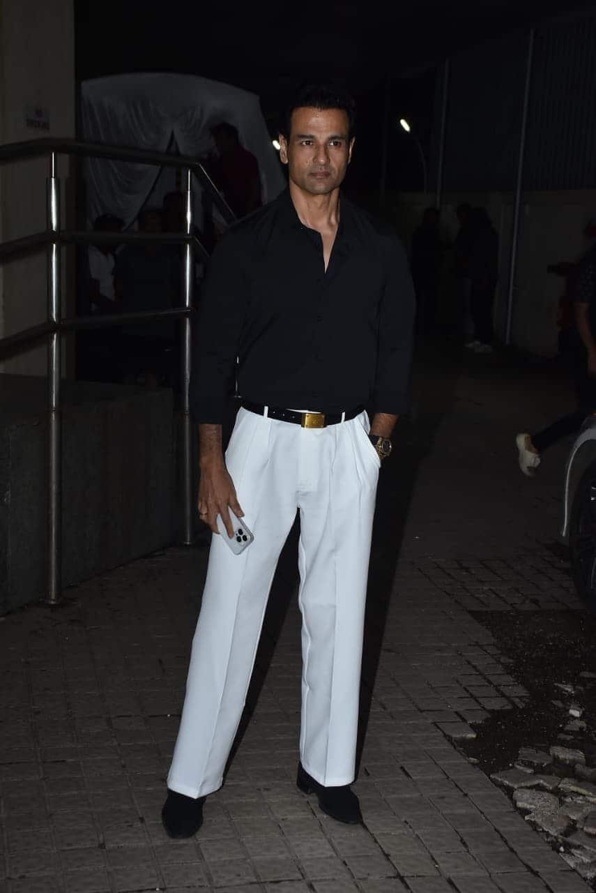 Actor Rohit Roy also arrived to see his film 'Meher' to support Raj Kundra.