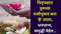 आयुष्यात येईल वळण, पितरांचा मोठा आशीर्वाद! पितृपक्षात तुमच्या राशीनुसार करा 'हे' उपाय, धनधान्य, समृद्धी