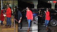 एयरपोर्ट पर दिखा दीपिका पादुकोण का कूल अवतार, रेड स्वेटशर्ट में दिया परफेक्ट लुक, फोटोज वायरल