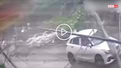 Video: तबाही का मंजर CCTV में कैद, देखते ही देखते कारों पर गिर गई दीवार, लुधियाना का वीडियो वायरल