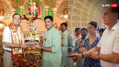 लेफ्टिनेंट जनरल धीरज सेठ ने भगवान गणेश की उतारी आरती, सुख-शांति का मांगा आशीष