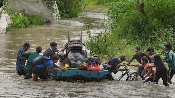 Heavy monsoon rains have caused severe flooding across Delhi, Punjab, and Jammu. Rivers are in spate, prompting rescue operations and relief efforts as communities face flash floods.