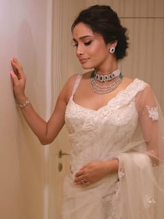 Ankita Lokhande Brings Festive Glamour In A Classy White Saree For Ganesh Chaturthi