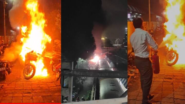 मुंबईतील सर्वात मोठं जंक्शन असलेल्या दादरमध्ये रेल्वे स्टेशनमधील फलाट क्रमांक 14 जवळील दुचाकीच्या पार्किंगमध्ये भीषण आग लागल्याची घटना घडली आहे.