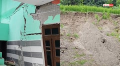 हरियाणा-हिमाचल बॉर्डर के पलोहड़ी गांव में लैंडस्लाइड, पहाड़ दरक कर घर पर गिरा, सारा सामान मलबे में दबा