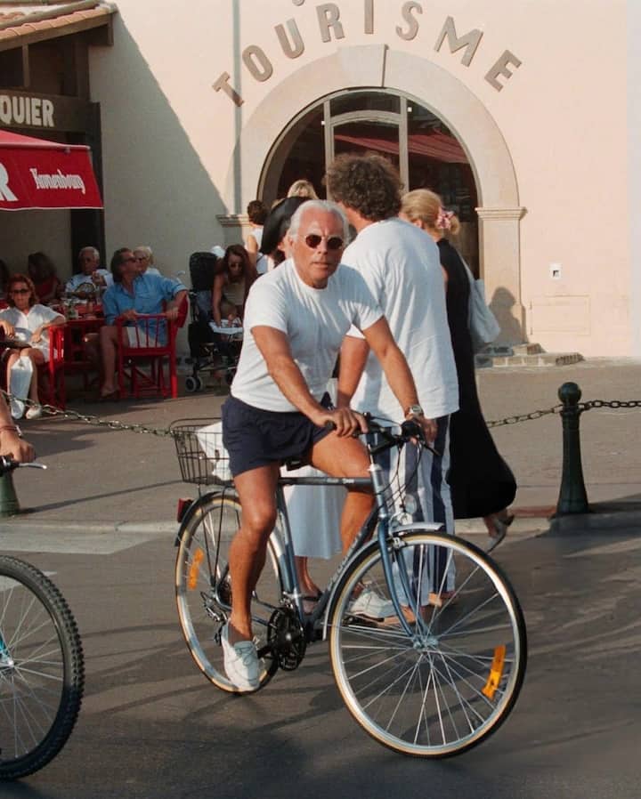 Armani founded his label in 1975, pioneering relaxed tailoring, neutral palettes, and minimalist elegance that changed global fashion.
