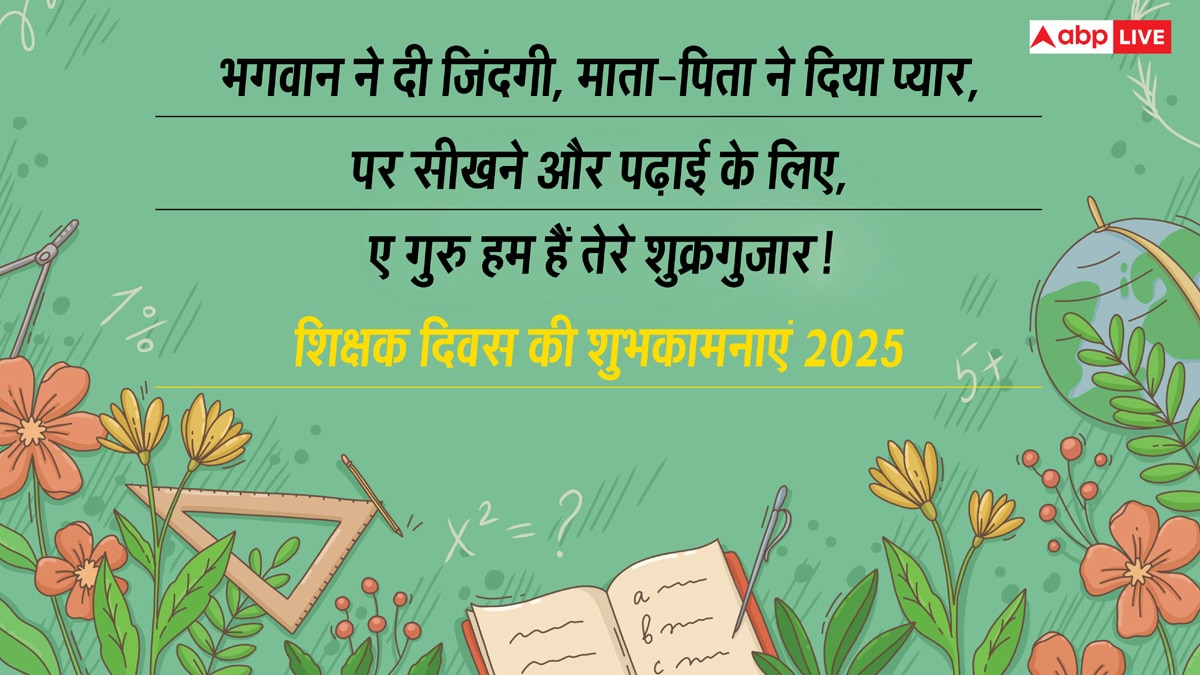 Happy Teachers Day 2025 Wishes: शिक्षक दिवस पर टीचर्स को ये संदेश भेजकर कहें, ए गुरु हम हैं तेरे शुक्रगुजार