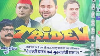 Starring Akhilesh, Tejashwi, RaGa In And As 'Tridev': Election Poster War Gets Heated On Bihar Bandh