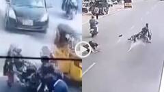 Video: लापरवाही बनी जान की दुश्मन! सड़क पार करने से पहले देख लो ये वीडियो, नहीं तो होगा बुरा हाल