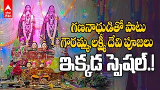 Adilabad Ganapathi Navaratri Special | ఆదిలాబాద్ గణపతి పందిళ్లలో మహారాష్ట్ర ఆచారం | ABP Desam