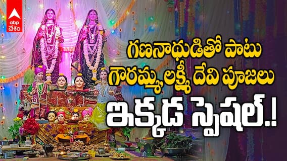 Adilabad Ganapathi Navaratri Special | ఆదిలాబాద్ గణపతి పందిళ్లలో మహారాష్ట్ర ఆచారం | ABP Desam
