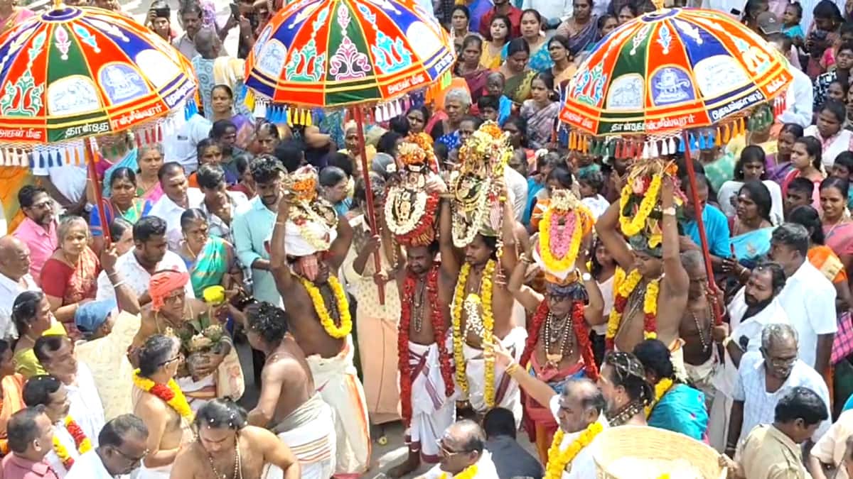 ஆக்கூரில் குவிந்த பக்தர்கள்! தான்தோன்றீஸ்வரர் கோயிலில் நடந்த நிகழ்வு - என்ன தெரியுமா?