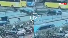 Video: नई कार, सड़क पर हाहाकार... शोरूम से निकलाते ही डिवाइडर पर चढ़ाई, वीडियो वायरल