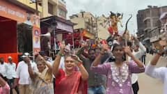 Madhurimaraje Chhatrapati: अन् मधुरीमाराजेंनी कोल्हापुरात मंडळाच्या मिरवणुकीत हलगीच्या तालावर लेझीमचा ठेका धरला