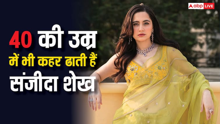 40 की उम्र में भी खूबसूरती गजब, संजीदा शेख की 10 तस्वीरें देख आप भी कहेंगे- 'हसीन'