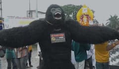 Ganpati Visarjan 2025 : गणपती विसर्जन मिरवणुकीत ‘भालू’ अन् ‘तात्या विंचू’ची धमाल; ढोल-ताशाच्या गजरात नाचत नागरिकांना खदखदून हसवलं; पाहा PH