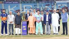 काशी रुद्रास और मेरठ मावेरिक्स के बीच हुआ Final मैच, सीएम योगी ने टॉस उछाल कर किया शुभारंभ