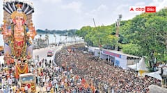 ఖైరతాబాద్ గణేషుని శోభాయాత్ర కమనీయం - మధ్యాహ్నానికే పూర్తి కానున్న నిమజ్జనం