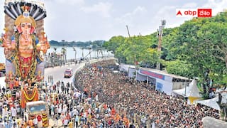 Khairatabad Ganesh: ఖైరతాబాద్ గణేషుని శోభాయాత్ర కమనీయం - మధ్యాహ్నానికే పూర్తి కానున్న నిమజ్జనం