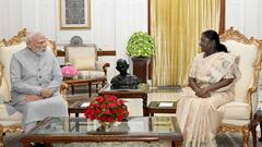 PM Modi Calls On President Droupadi Murmu At Rashtrapati Bhavan