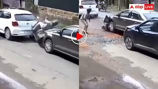 यमराज का वीक ऑफ है... स्कूटी को कार ने मारी जोरदार टक्कर, उछलकर सीधा खड़ा हो गया शख्स; देखें वीडियो