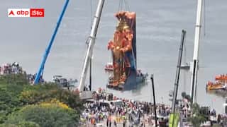 Khairatabad Ganesh immersion: గంగమ్మ ఒడికి చేరుకున్న విశ్వశాంతి మహాశక్తి గణపతి - భక్తి ఉత్సాహంతో సాగనంపిన భక్తులు!