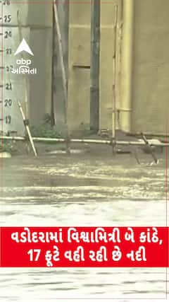 Vishwamitri River: વડોદરાની વિશ્વામિત્રી નદી ફરી બે કાંઠે વહેતી થઇ