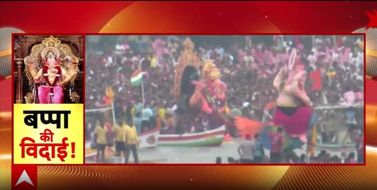 Live Update: Lord Ganesha’s Grand Immersion Draws Massive Crowds At Girgaon Chowpatty In Mumbai