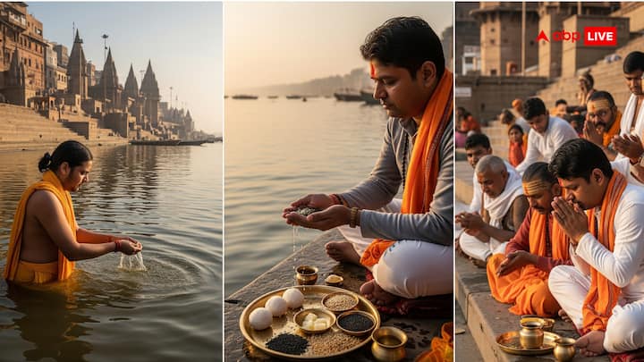 सोमवार के दिन पहले श्राद्ध में पूर्वजों का पिंडदान करने से पहले गंगाजल से स्नान कर लें. इसके बाद पूर्वज का नाम, गोत्र और तिथि का उल्लेख करें. इसके बाद चावल के गोले बना लें (जिसमें घी, तिल या जौ मिला हो) इसके बाद कलिया जल, तिल और जौ मिलाकर मंत्रों के साथ पूर्वजों को समर्पित करें.अंत में ब्राह्मणों को भोजन या कपड़े का दान करें.
