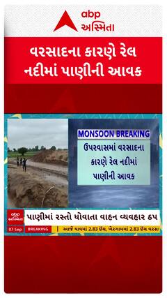 Tharad Rel River Flood : થરાદમાં રેલ નદીમાં પૂર આવતાં રસ્તો ધાવાયો, વાહન-વ્યવહાર ખોરવાયો
