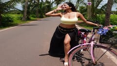 Kate Sharma Photo: ગોવામાં સાઈકલની સવારી કરતી જોવા મળી કેટ શર્મા,અભિનેત્રીનો જોવા મળ્યો હોટ અંદાજ