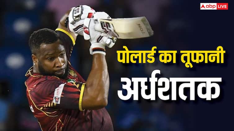 CPL 2025: 6,6,6,6,6,6… नहीं थम रहा 38 साल के पोलार्ड का तूफान, फिर जड़ा विस्फोटक अर्धशतक