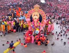 Lalbaugcha Raja Visarjan 2025 : डोळ्यांत अश्रू, ओठांवर ‘पुढच्या वर्षी लवकर या…' गर्दीच्या महासागरात ‘तो शेवटचा दर्शनाचा क्षण’, लालबागचा राजाचे विसर्जन संपन्न