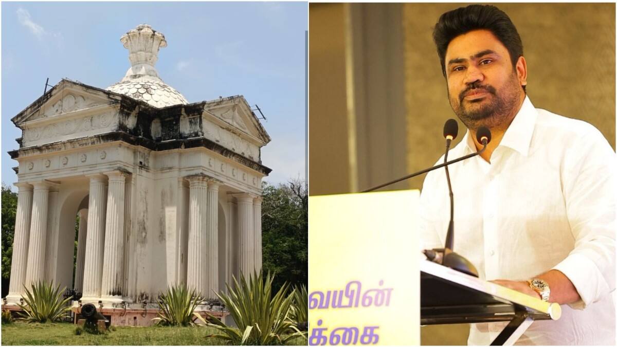 புதுச்சேரி ஆயி மண்டபம்: சேதமடைந்த சின்னத்தை சொந்த செலவில் சீரமைக்க தயார்! ஆர்வலர் ஜோஸ் மார்ட்டின் அறிவிப்பு