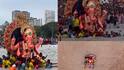 Lalbaugcha Raja Visarjan: समुद्राला भरती येताच छातीपर्यंत पाणी वाढलं, पण कोळी बांधव शेवटपर्यंत लालबागचा राजासोबत राहिले