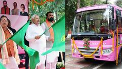 बिहार में महिलाओं के लिए नीतीश सरकार का तोहफा, 80 पिंक बसें शुरू, ई-टिकट की भी सुविधा