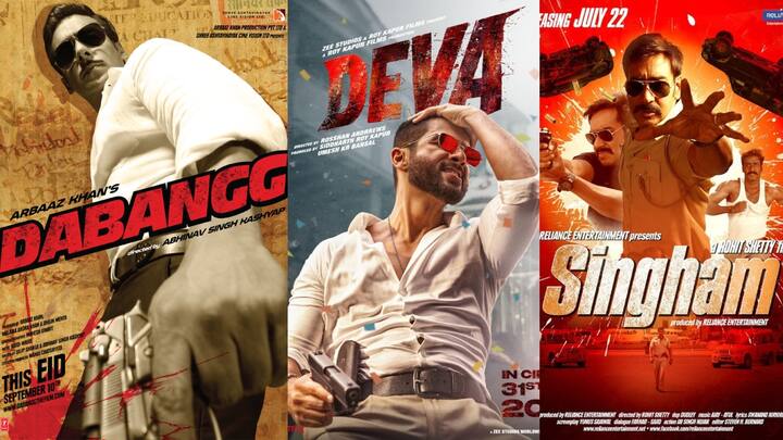 Top Cop Films: सालों से बॉलीवुड ने ऐसे कई आइकॉनिक पुलिस किरदार दिए हैं, जिन्होंने अपने ब्रेवेरी, ह्यूमर और जज़्बे से पर्दे पर गहरी छाप छोड़ी है और हर एक फ्रेम को अपने नाम किया है.